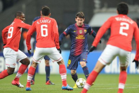Barcelona simpel langs Spartak